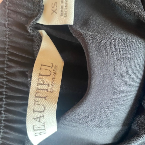 Beautiful by Lawrence Zarion Black Elastic waist dress Pants sz XS - Picture 3 of 4